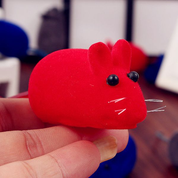 

realistic toy colorful fur mice mouse cat animal squeaky rubber toys pet supplies