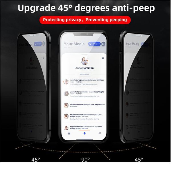 

magnetic privacy glass case for iphone 11 xr xs max case anti-spy 360 protective magnet case for iphone 11 1 wmtdqr