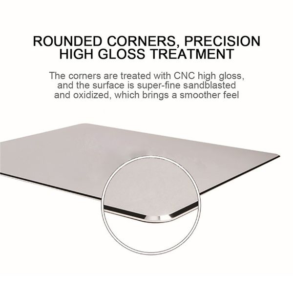 

aluminum alloy mouse pad double sided accurate control mice mat anti-slip mousepad gaming mouse pad for lappc mouse