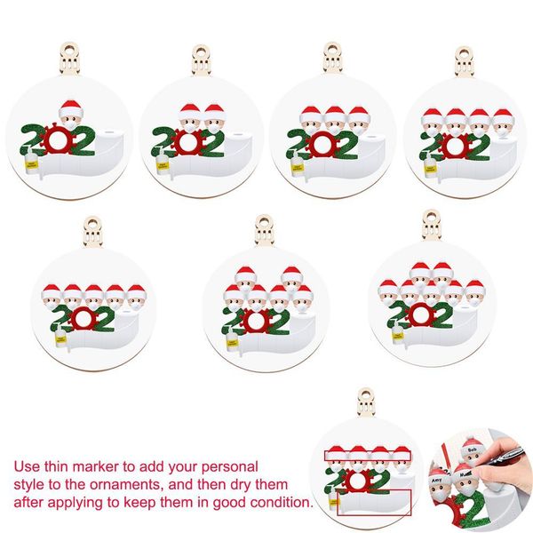 

2020 рождественские украшения персонализированные семьи рождественские украшения новый год рождественская елка висячие партии подарки wmtavx