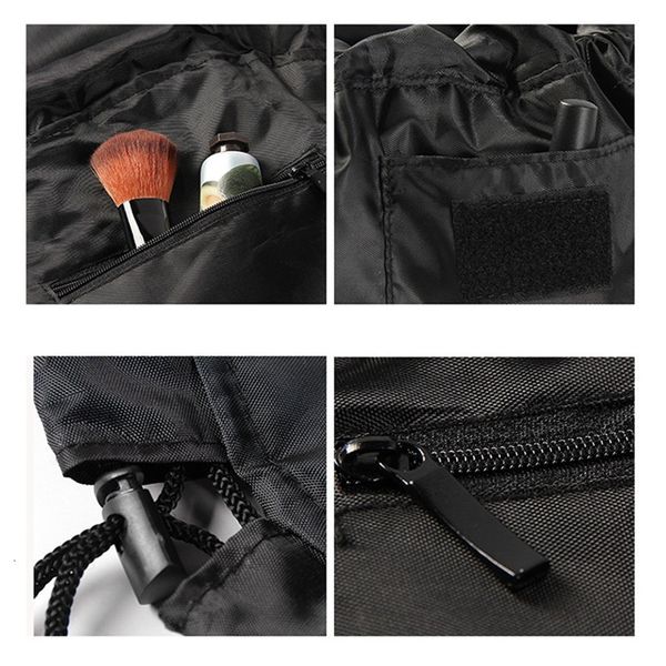 

travel lazy drawstring cosmetic capacity bag large portable makeup bags cartoon make up pouch 11 colors 8nev