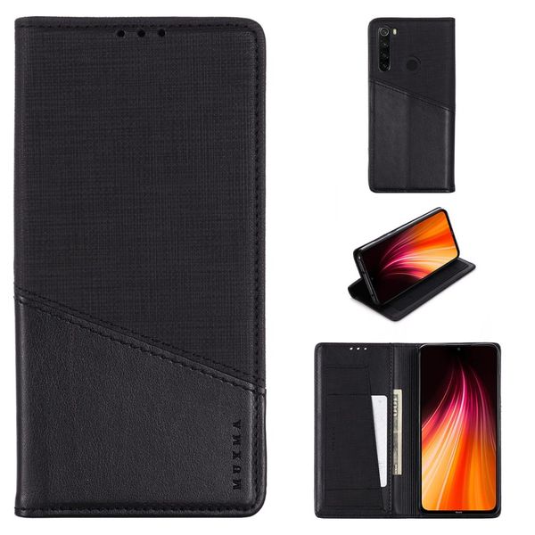 

for xiaomi redmi note 8t muxma mx109 horizontal flip leather case with holder card slot wallet