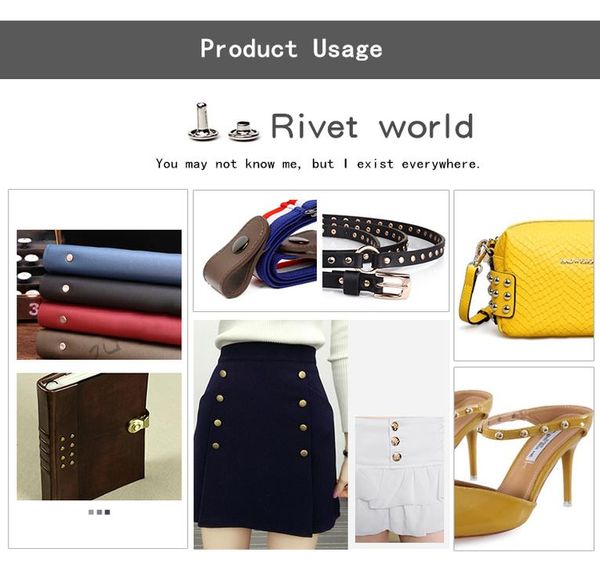 

100x односторонняя крышка заклепки трубчатого металлического кожаного ремесла ремонтные шпильки панк spike decor 5 мм 6 мм 7 мм 8 мм 10 мм w