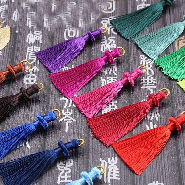 

mibrow 10pcs lot 8cm multicolor cotton silk tassel cords for earrings charm pendant satin tassel jewelry making findings h bbyxwz