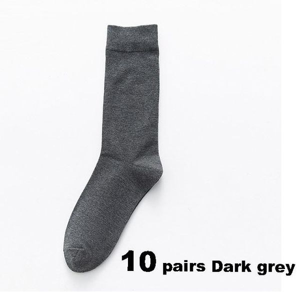 

2020 new men's colour cotton socks plus size 39-45 autumn long socks for men dress male gifts business casual deodorant sox wmtxue, Black