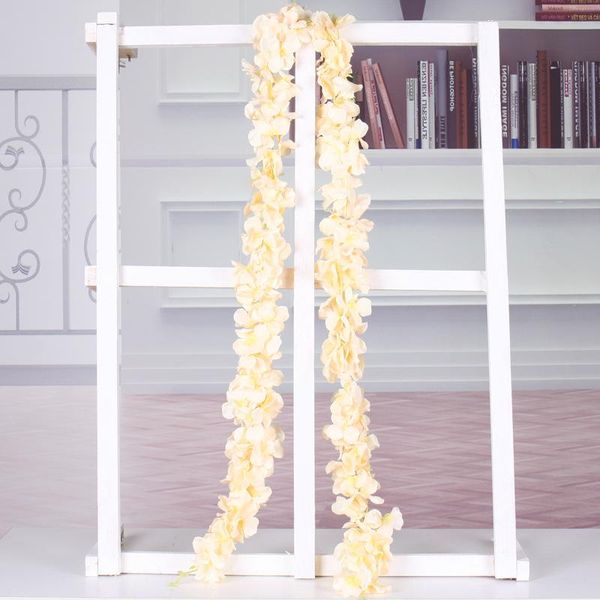 

180cm 1pc cherry blossoms artificial flower wisteria vine artificial plants home decor wedding decoration for wall fake rattan wmtcbv