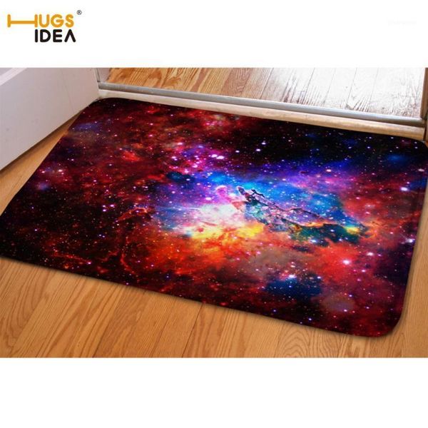 

hugsidea fashion space stars galaxy carpet funny flannel area rugs for bedroom bathroom kitchen mat door carpet tapete alfombras1