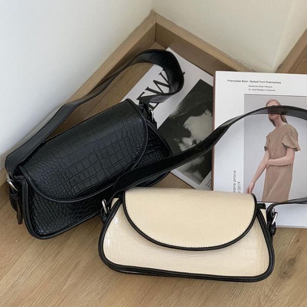 

classic pu leather women handbag fashion single shoulder bag underarm bag square