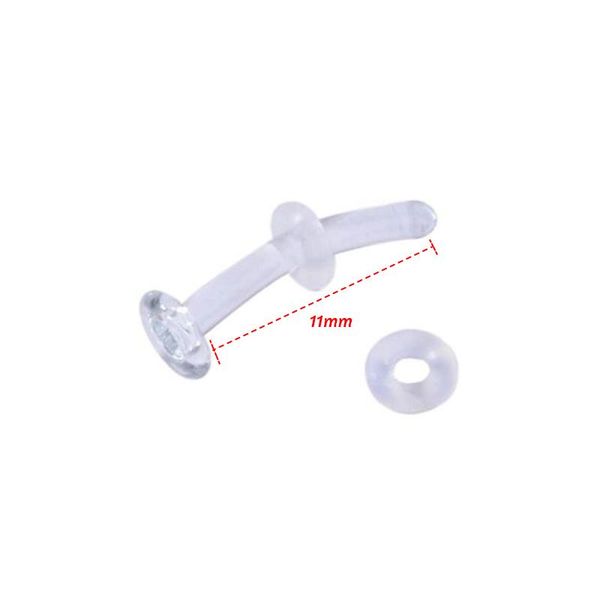 

2020 18g 10g носовой фиксатор pyrex стекло носовой нос нос зубчатые кольца кольца для тела ювелирные кольца nariz серьги nostrial piercings, Black