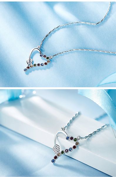 

sterling s925 fashion- silver necklace swarovski crystal