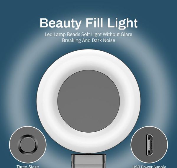 

wireless bluetooth selfie stick with led ring light foldable tripod monopod for iphone xiaomi huawei samsung jllrux loveshop01