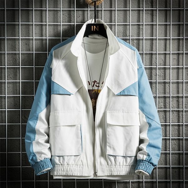 

2021 casual england style new spring autumn jacket men's brand clothes plus oversize m-5xl jk2069 q9ez, Black;brown