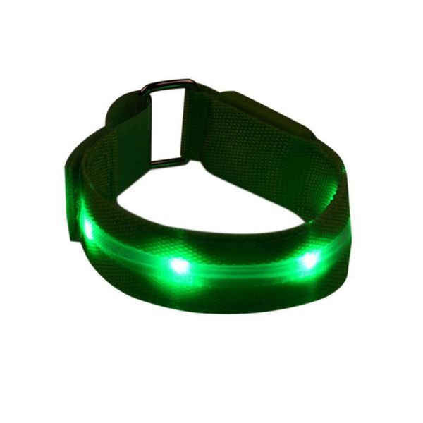 

led light wristband flashing night multi-color single-sided cycling arm tiedrunning cool running warning light