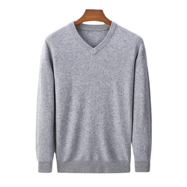 

2121 New Men's Thick Sweater V-neck Bottom Shirt BV4871-010, White;black