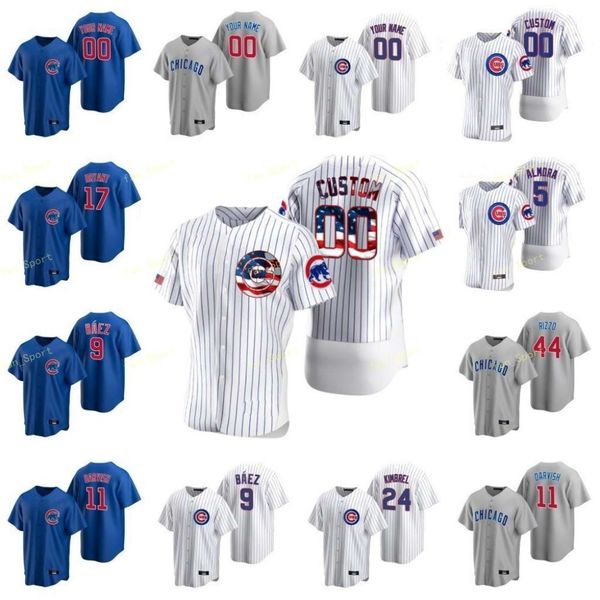 

2020 2021 baseball jersey albert almora adbert alzolay miguel amaya dillon maples brailyn marquez tyson miller custom stitched, Blue;black