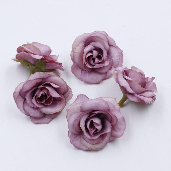 

10 pcs 4 cm artificial flower silk rose head for wedding family party decoration diy wreath scrapbook shoes hat wmtxlx dh_niceshop