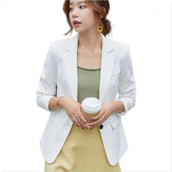 

women's suits & blazers white jacket and blazer women's spring autumn retro slim-fit coat british-style suit blaiser feminino cham, White;black