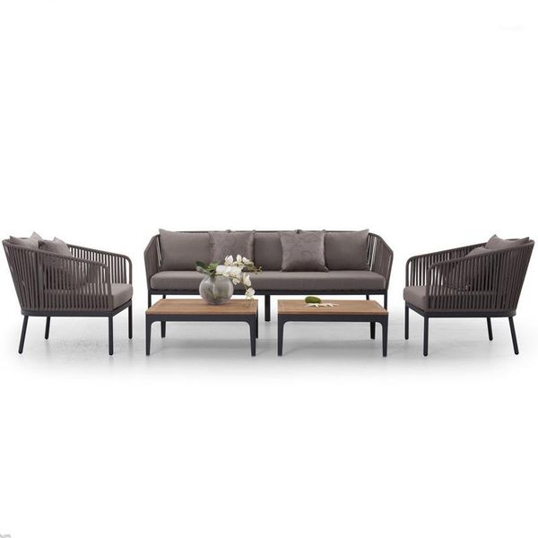 

camp furniture outdoor sofa courtyard rattan living room weave sofa1