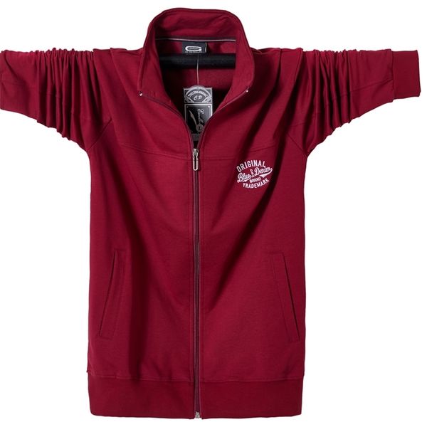 

men jacket breathable outerwear oversized windbreaker zipper autumn winter stand collar bomber tactical jacket coat 5xl 6xl 201218, Black;brown