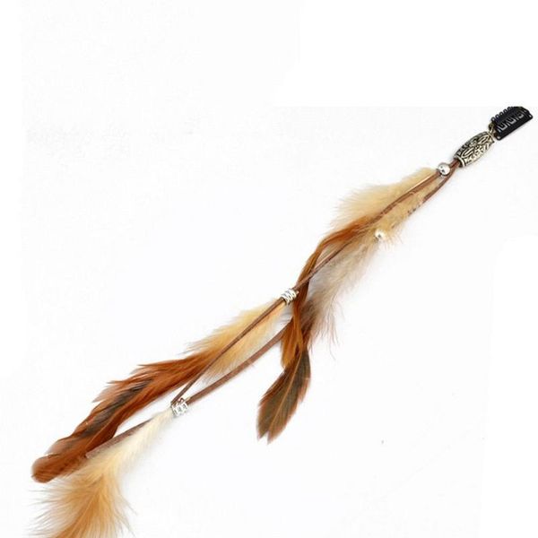 

women feather headband novelty headdress tribal hair rope headpieces hippie party 1 pc fashion new qyltms