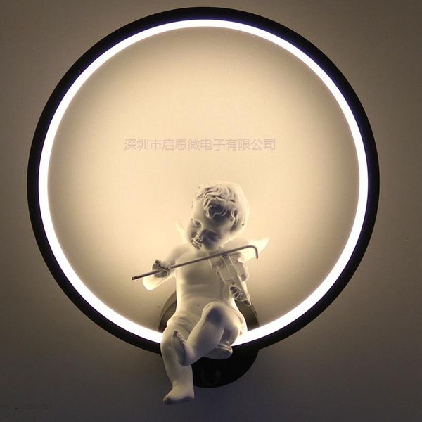 

creative doll led wall lamps 18w ac110v 220v modern simple bedroom bedside indoor wall lighting child girlfriend gift