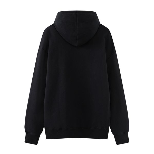 

oversize girls soft cotton hoodies fashion ladies casual streetwear pullovers chic women elegant hoodie female stylish 201203, Black