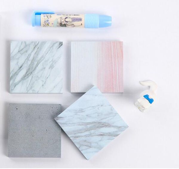 

marble color pads self adhesive memo pad sticky notes school office home notepads supply, Purple;pink