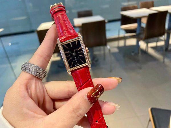 

tm factory lady watches new fashion women dress watches casual rectangule leather strap relogio feminino lady quartz watches wristwatches, Slivery;brown