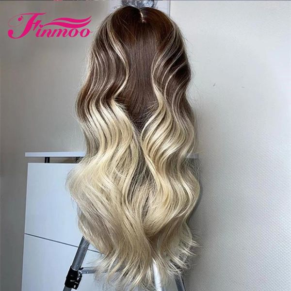 

180% body wave human hair wig brazilian remy hair wigs part lace wigs #4 613 ombre for black women with pre plucked, Black;brown