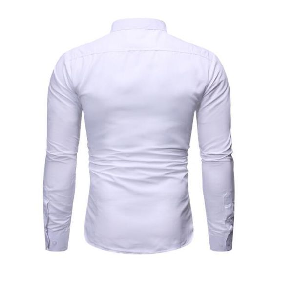 

men's casual shirts a16 fashion print shirt long sleeve trendy trend, White;black