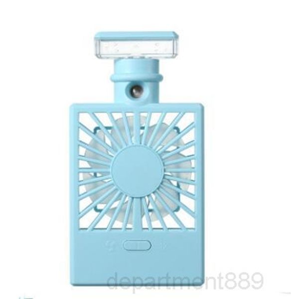 

a-a-perfume bottle spray charging cooling fan night light usb humidifier fans summer office portable travel accessory dha307