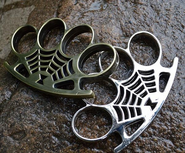 

brand new knuckles duster iron four finger buckle fist buckle outdoor tactics self-defense tool