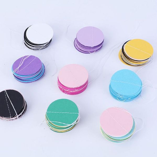 

glitter circle polka dots festival paper garland banner shiny pull flower hanging pendant strip kids room decor party de jllvsq
