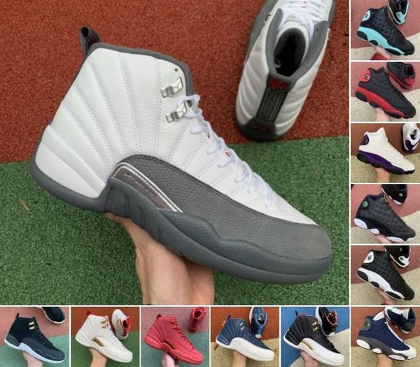 

university jumpman 12 high gold quality taxi gym 12s mens basketball shoes island green 13 playoff 13s men sport designer sneaker trainers, Black