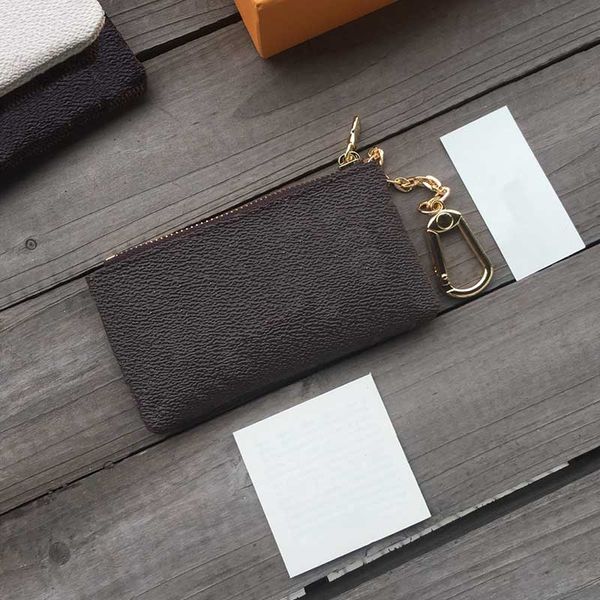 

key case key ring credit card holder lady designer coin purse leather mini wallet bag m62650 high quality, Red;black