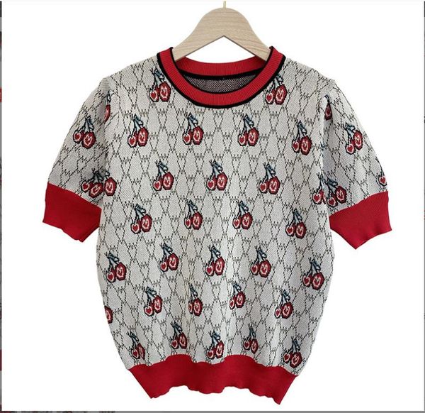 

1127 l 2022 runway autumn brand same style sweater short sleeve pullover crew neck fashion clothes womens binfen, White;black