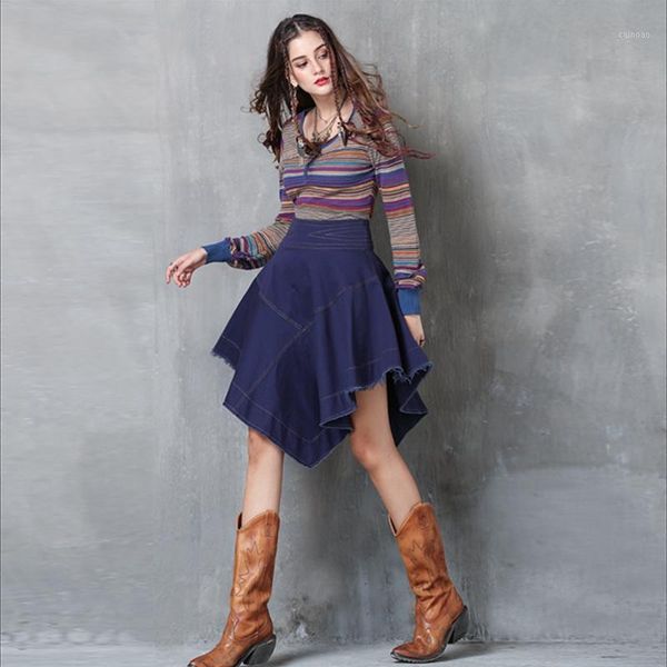 

brand women's clothing 2020 spring new striped sweater retro cotton and linen long-sleeved sweater bottom shirt women1, White;black