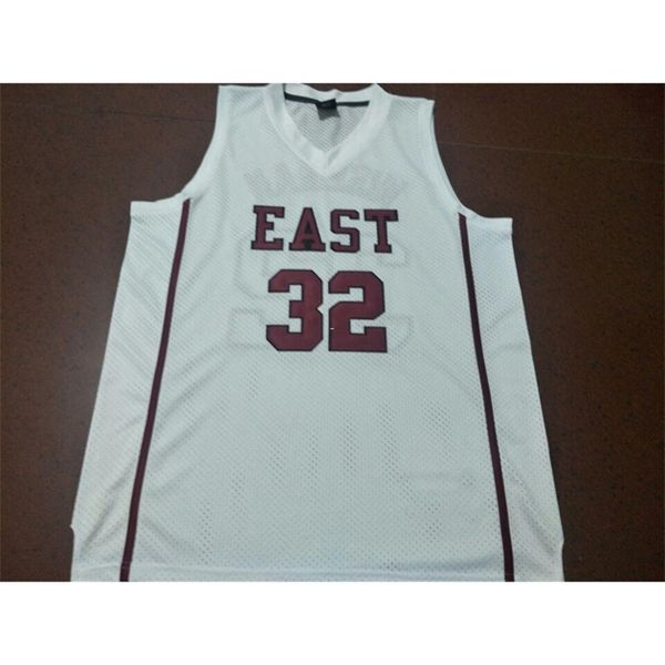 

vintage men east #32 wiseman white full embroidery college basketball jersey size s-4xl or custom any name or number by ncaa jersey, Black