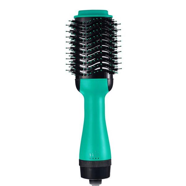 

multifunctional electric hair dryer brush hair curlers curling iron air straightener curling wave hair styler hairdryer comb wmtqtm, Silver