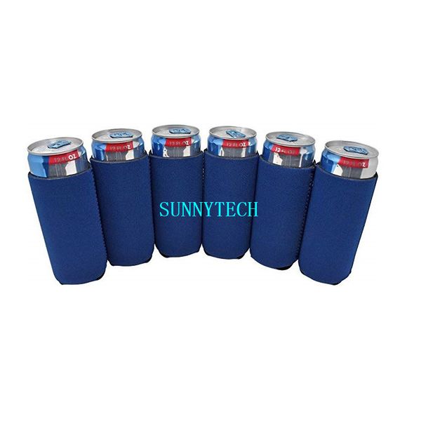 

blank neoprene can tall holder foldable stubby holders skinny cooler bags for 12oz slim energy drink & beer