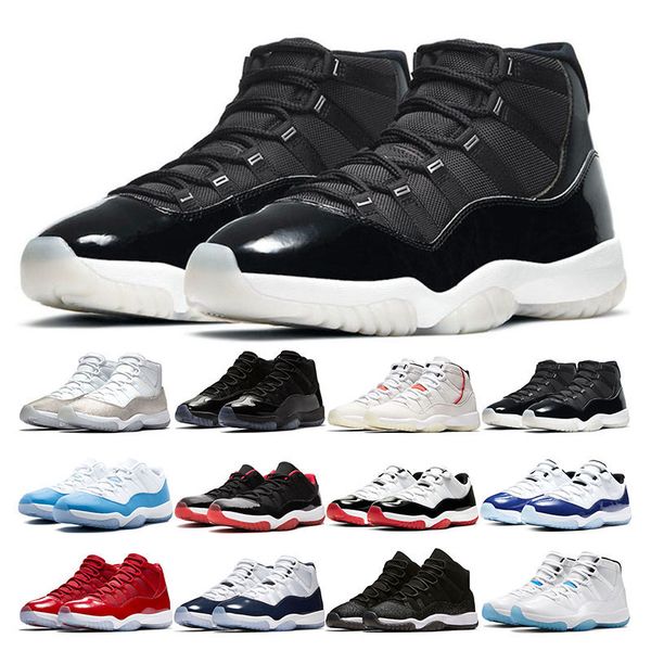 

new outdoor mens trainer basketball shoes 11s 25th anniversary concord bred gamma blue cap and gown women men sport sneaker fashion