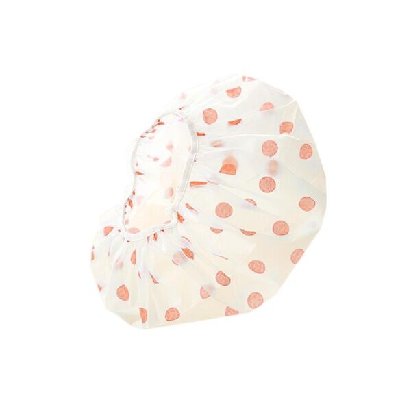 

1pc random color shower caps hat bathing caps elastic shower cap clear hair salon bathroom products bath caps band bath hair h wmtbew