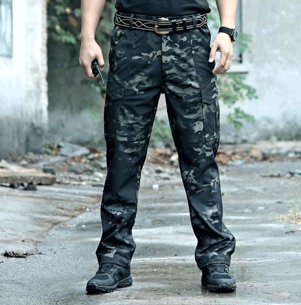 

outdoor pants tactical men's overalls hardwear trousers soft shell camouflage autumn and winter1, Black;green