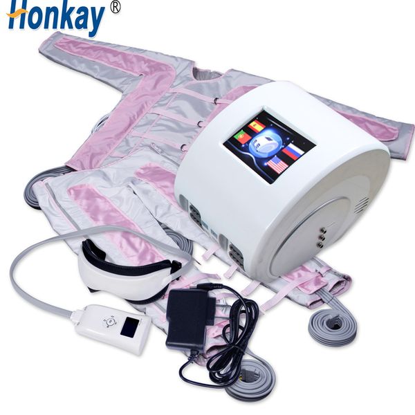 

customizable professional pressotheapy effective lymphatic drainage slimming machine with 24 air bags air bubble massage machine, Black;white