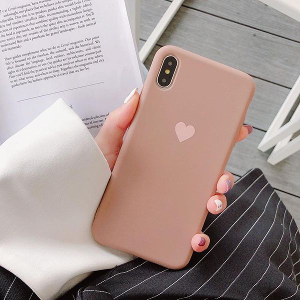 

candy color color phone для iphone 6 6s 7 8 plus x xr xs max cass love сердце силиконовая крышка для iphone wmttgt