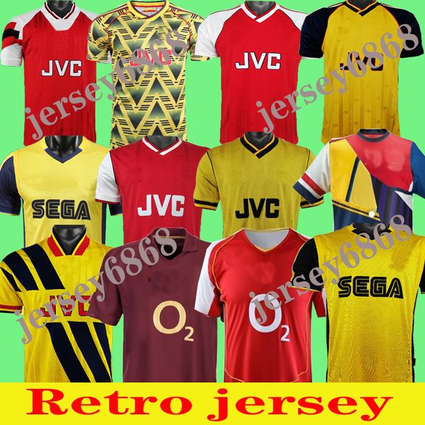 

arsen henry retro soccer jersey 05 06 vintage pires football shirt 07 08 98 99 bergkamp rosicky reyes 20th anniversary 88 89, Black;yellow