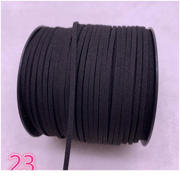 

new 5yards/lot m flat faux suede braided cord korean velvet leather handmade beading bracelet jewelry st qylbuc