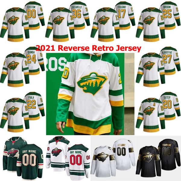 

2021 reverse retro minnesota wild hockey jerseys zach parise jason zucker jared spurgeon matt dumba mikko koivu charlie coyle custom stitche, Black;red
