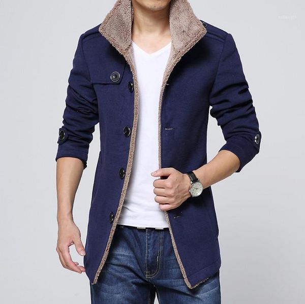 

new brand long wool coat men jackets and coats slim fit mens windbreaker trench coat fashion jacket1, Black;brown