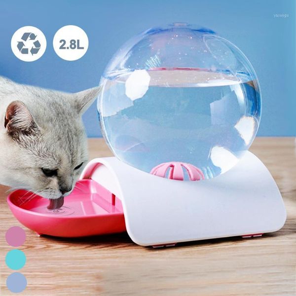 

2.8l automatic pet water dispenser cat dog feeder fountain bubble automatic cats water fountain large drinking bowl for cat pets1